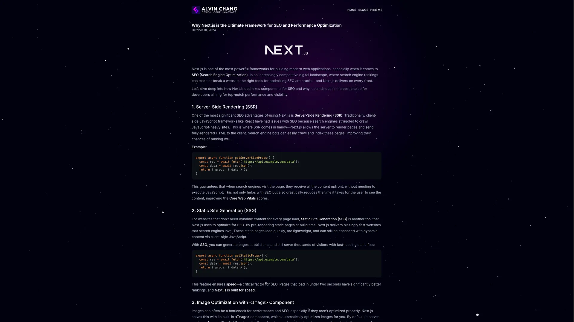 Alvin Chang | Portfolio Website preview 4